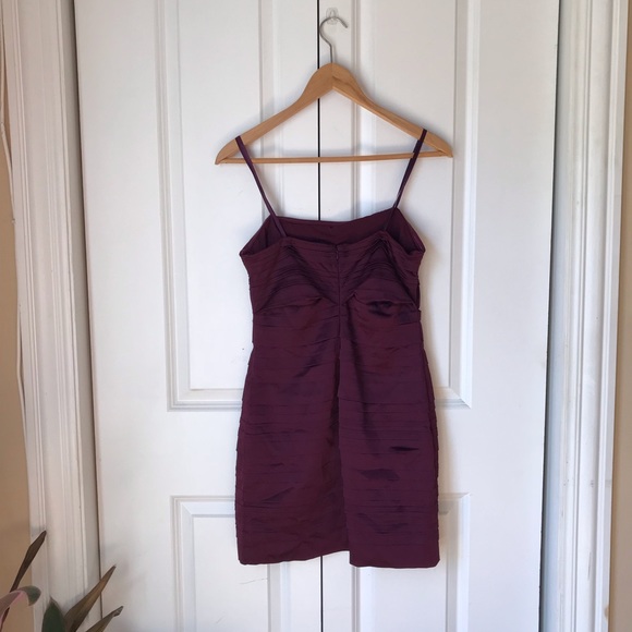 Bcbg maxazria ruched purple dress - Picture 4 of 4